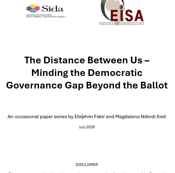2026 social cohesion occasional paper eisa transparent democratic governance in africa